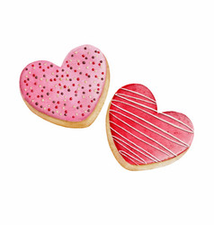 Heart Shaped Cookies Valentines Day