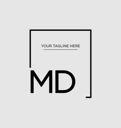 Design Minimalist Square Logo Md