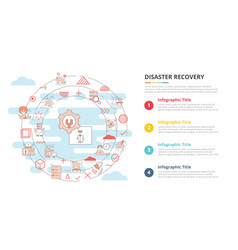 Disaster Recovery Concept For Infographic