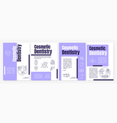 Cosmetic Dental Procedures Purple Brochure