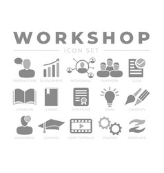 Workshop Icon Set Presentation Development