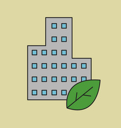 Green Building Environment Icon Design Element