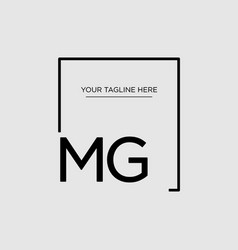 Design Minimalist Square Logo Mg