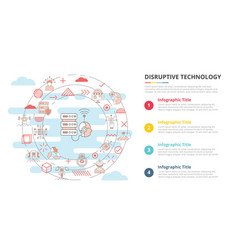 Disruptive Technology Concept For Infographic