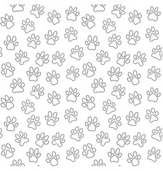 Pet Footprints Seamless Background - Animal Paw