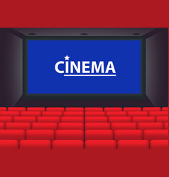 Realistic Cinema Empty Hall Or Cinema Theatre Film