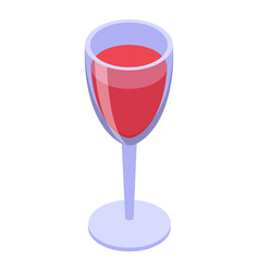 Wine Glass Icon Isometric Spanish Cuisine