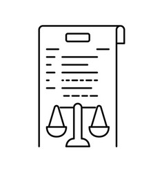 Due Diligence Line Icon