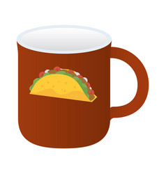 Mug Ceramic Mockup With Tacos Mexican Food