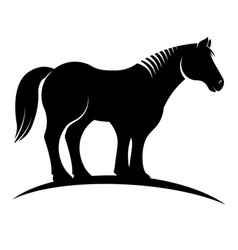 Silhouettes Of Horse Full Length Emblem