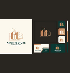 Architecture Logo Construction Draw Sketch