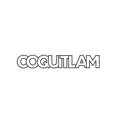 Coquitlam In The Canada Emblem Design