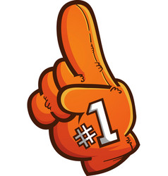 Foam Finger Cartoon Graphic