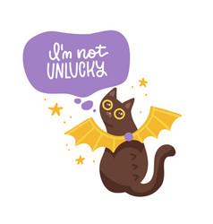 I Am Not Unlucky - Funny Lettering Quote With Cute