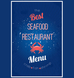 Seafood Restaurant Menu