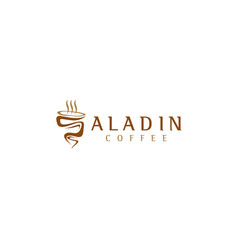 Aladin Coffee Smoke Coffee Logo