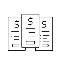 Tariff Plans Subscription Line Icon