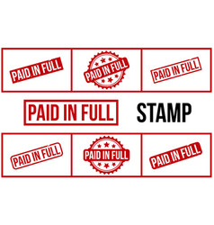 Paid In Full Rubber Stamp Set