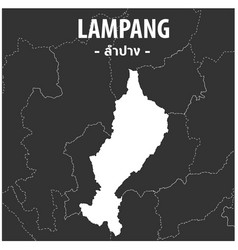 Lampang Map Province Thailand