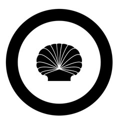 Shell Black Icon In Circle