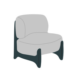 Trendy Comfy Grey Armchair Concept