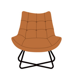 Trendy Comfy Brown Armchair Concept