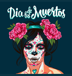 Anta Muerte Woman Make Up Sugar Skull Girl Face