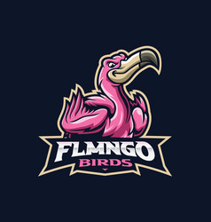 Flamingo Mascot Logo Design