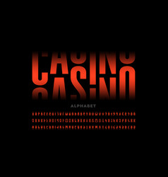 Casino Slot Machine Style Font