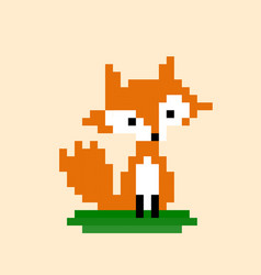 Fox Pixel Image For Game Assets