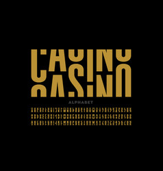 Casino Slot Machine Style Font