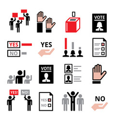 Democracy Voting For Political Party Or New Presi