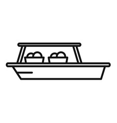 Thai Boat Icon Outline Market