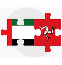 United Arab Emirates And Isle Of Man Flags