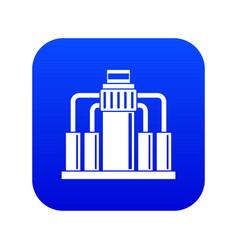 Oil Refining Icon Digital Blue