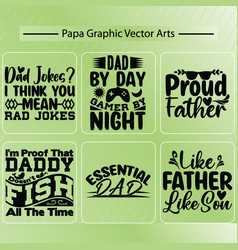 Proud Father Happy Father Day Graphic Set