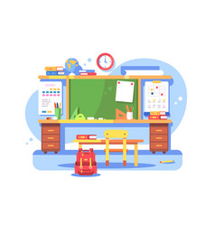 schools classroom modern interior vector image