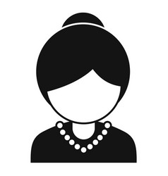 Senior Woman Icon Simple Old Age