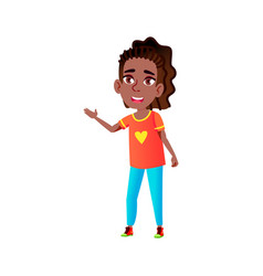 African Girl Waving To Catch Bus Cartoon