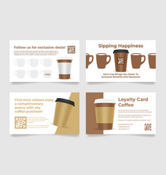 Coffee Shop Loyalty Card Bonus Program Design