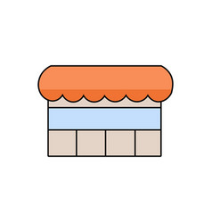 Store Building Icon In Cartoon Style Shop Icon