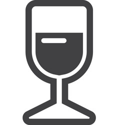 Wine Glass In Minimal Style