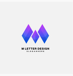 Letter M Logo Design Template Colorful