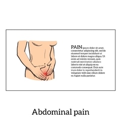 Menstrual Pain In The Women Concept