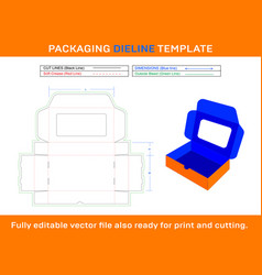 Rectangle Box Gift Dieline Template