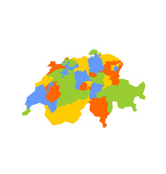 Switzerland Political Map Of Administrative