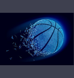 Basketball Ball 3d Triangles Lines Points