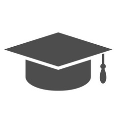 Flat Graduation Cap Icon