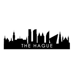 Hague Skyline Silhouette Black The City