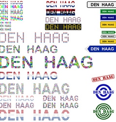 Den Haag Text Design Set